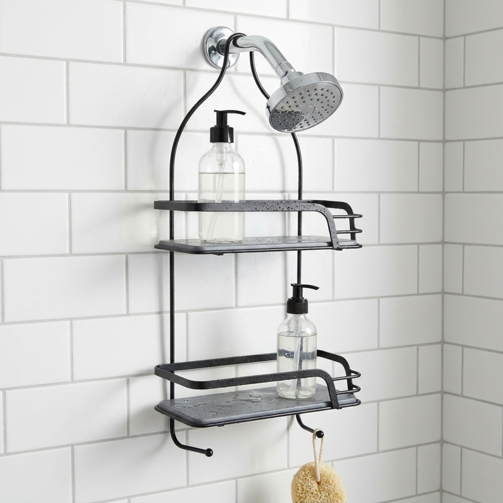 Mafi Home® | Organizador de ducha doble con base de diatomita