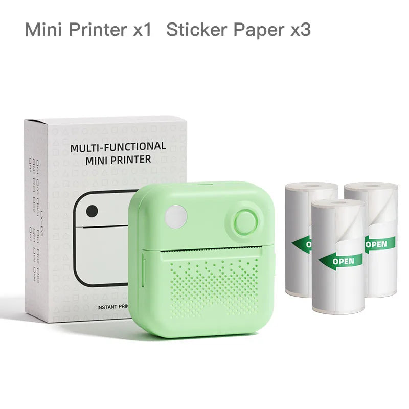 Papel adhesivo térmico para impresora portátil Dolewa D3, minipresora de etiquetas, impresora para imprimir errores y fotos.
