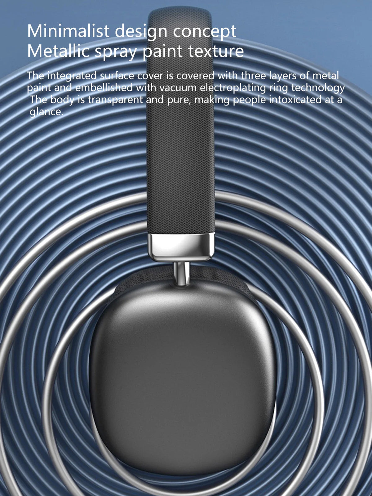 Wireless Over-Ear Headphones,5.3 Chip,Hi-Fi 360° Surround Sound,Dual Device Connection,Long Battery,Stylish Wireless Headset