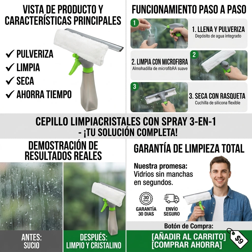 Limpiacristales 2 en 1