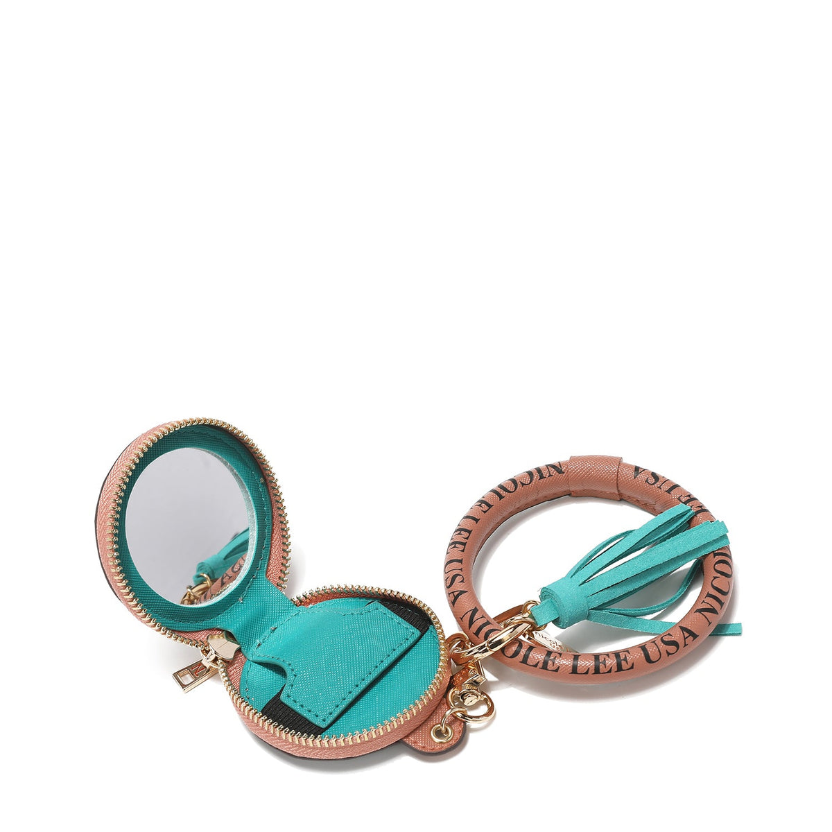 PULSERA CON LLAVERO Y PORTAAUDÍFONOS