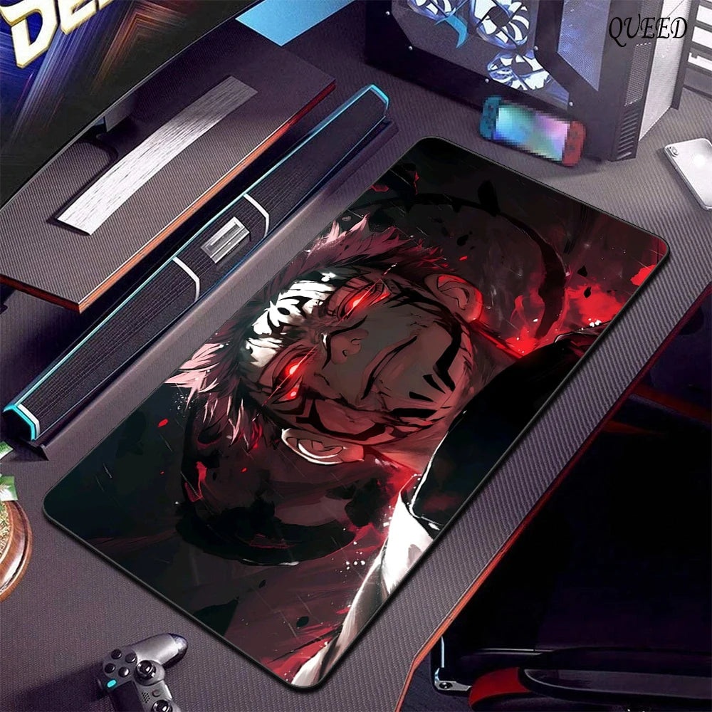 Mousepad Gamer XL Jujutsu Kaisen — Gojo Satoru | Antideslizante Bordes Cosidos