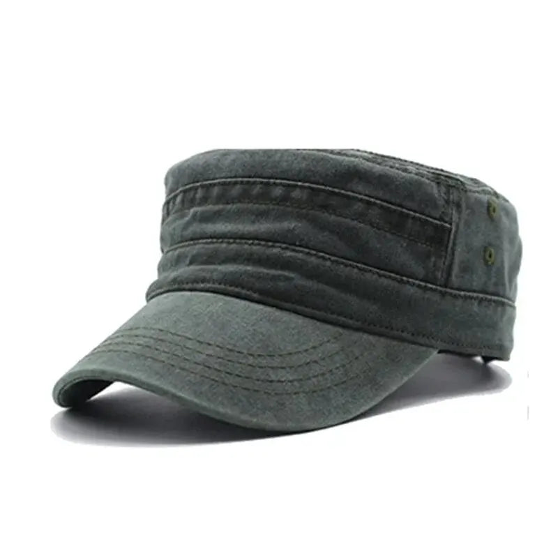 Gorra retro de pescador para hombre, estilo vintage de mezclilla lavada, gorra de visera plana para cabeza grande, estilo casual para exteriores, combinación moderna de estilo europeo y estadounidense para mujer