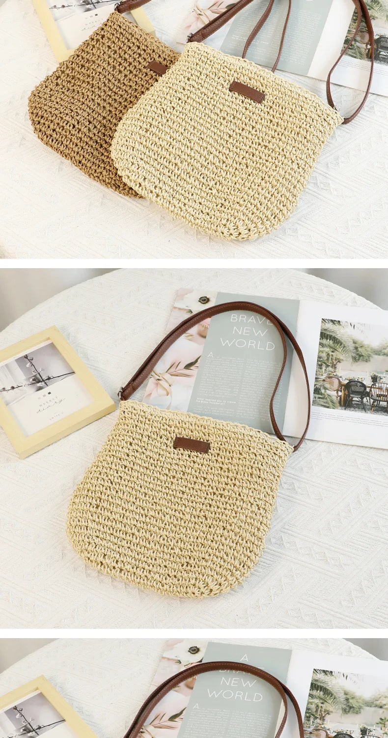 Sombrero de paja coreano para playa, visera de verano para mujer, sombrero de pescador, tejido a mano, sombrero Panamá, sombrero de sol para chica.
