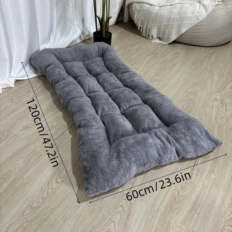 Sofá cama extra grande de felpa para perros, alfombrilla gruesa súper suave de poliéster para mascotas, cama para jaula de perros, para perros pequeños, medianos y grandes