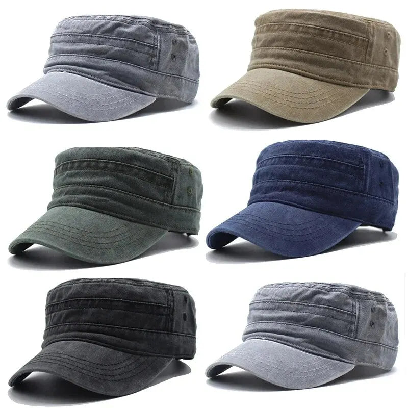 Gorra retro de pescador para hombre, estilo vintage de mezclilla lavada, gorra de visera plana para cabeza grande, estilo casual para exteriores, combinación moderna de estilo europeo y estadounidense para mujer