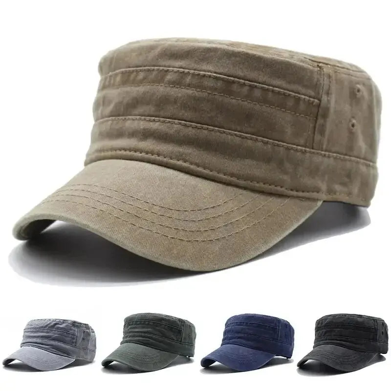 Gorra retro de pescador para hombre, estilo vintage de mezclilla lavada, gorra de visera plana para cabeza grande, estilo casual para exteriores, combinación moderna de estilo europeo y estadounidense para mujer
