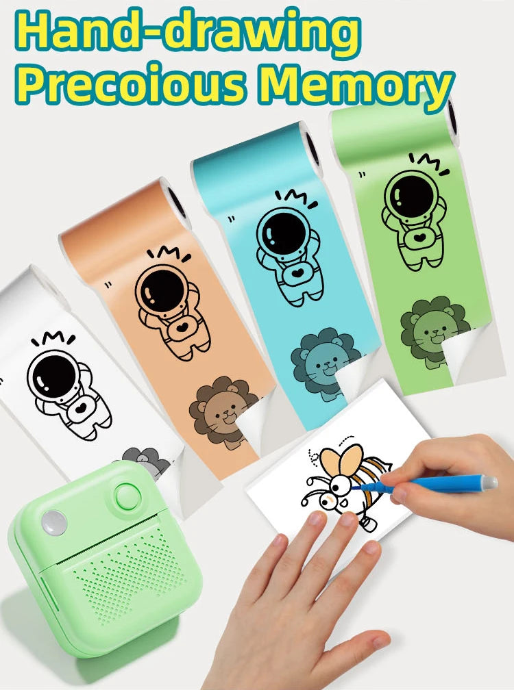 Papel adhesivo térmico para impresora portátil Dolewa D3, minipresora de etiquetas, impresora para imprimir errores y fotos.