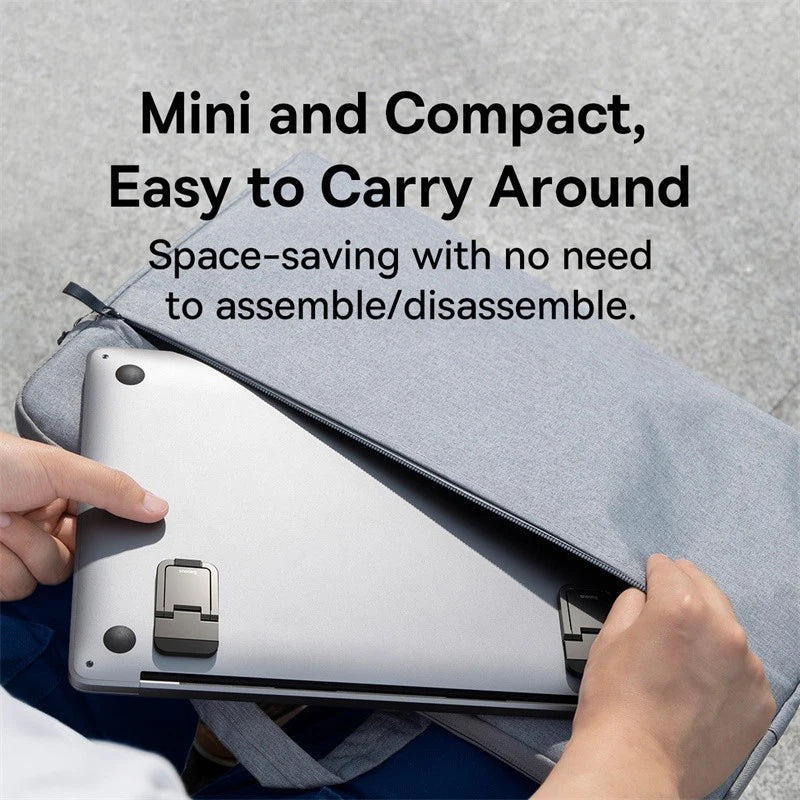 Soporte plegable para portátil Baseus, soporte para teclado de ordenador, mini soportes portátiles para portátil, soporte de aluminio para Macbook y portátiles Xiaomi