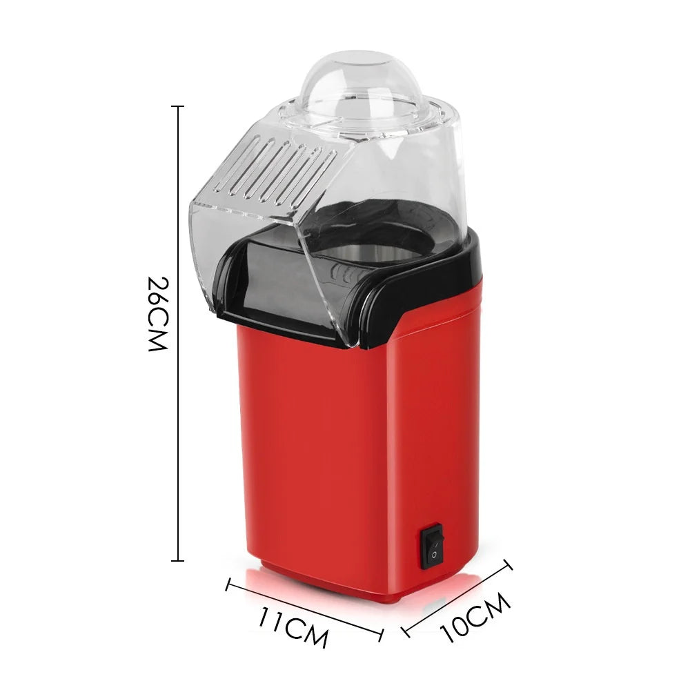 Máquina de Pipocas Mini Elétrica 1200W | Totalmente Automática para Casa 220V
