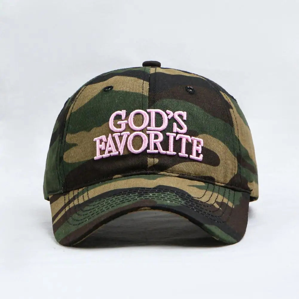 Gorra de béisbol con bordado de letras retro, estilo camuflaje táctico de selva, gorra de visera ajustable para mujer, de circunferencia grande y protección solar