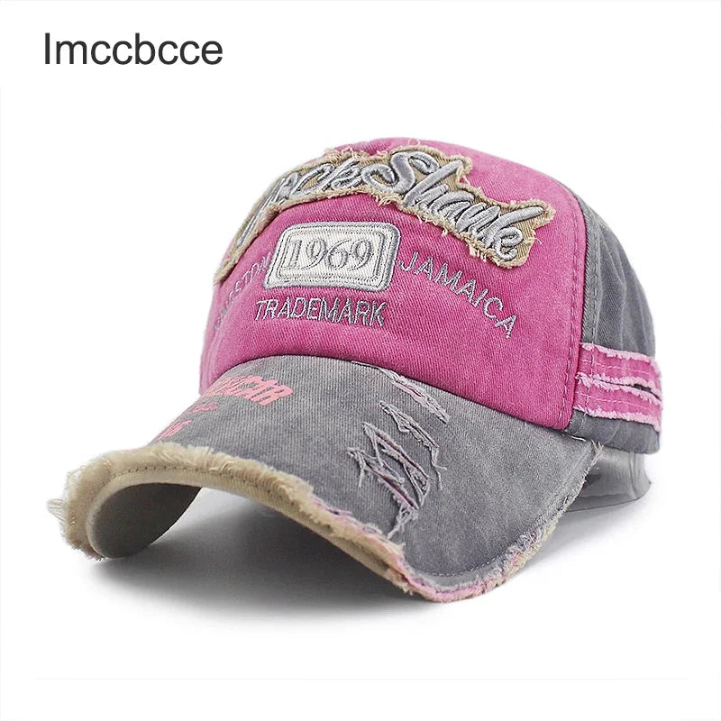 Gorra de béisbol de algodón lavado 1969 con bordado para mujer y hombre, visera deportiva, gorra vintage snapback, sombrero unisex, gorra estilo dad hat para jóvenes.