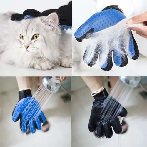 Guante quitapelos para perros y gatos | Masaje, limpieza y cepillado 6 colores