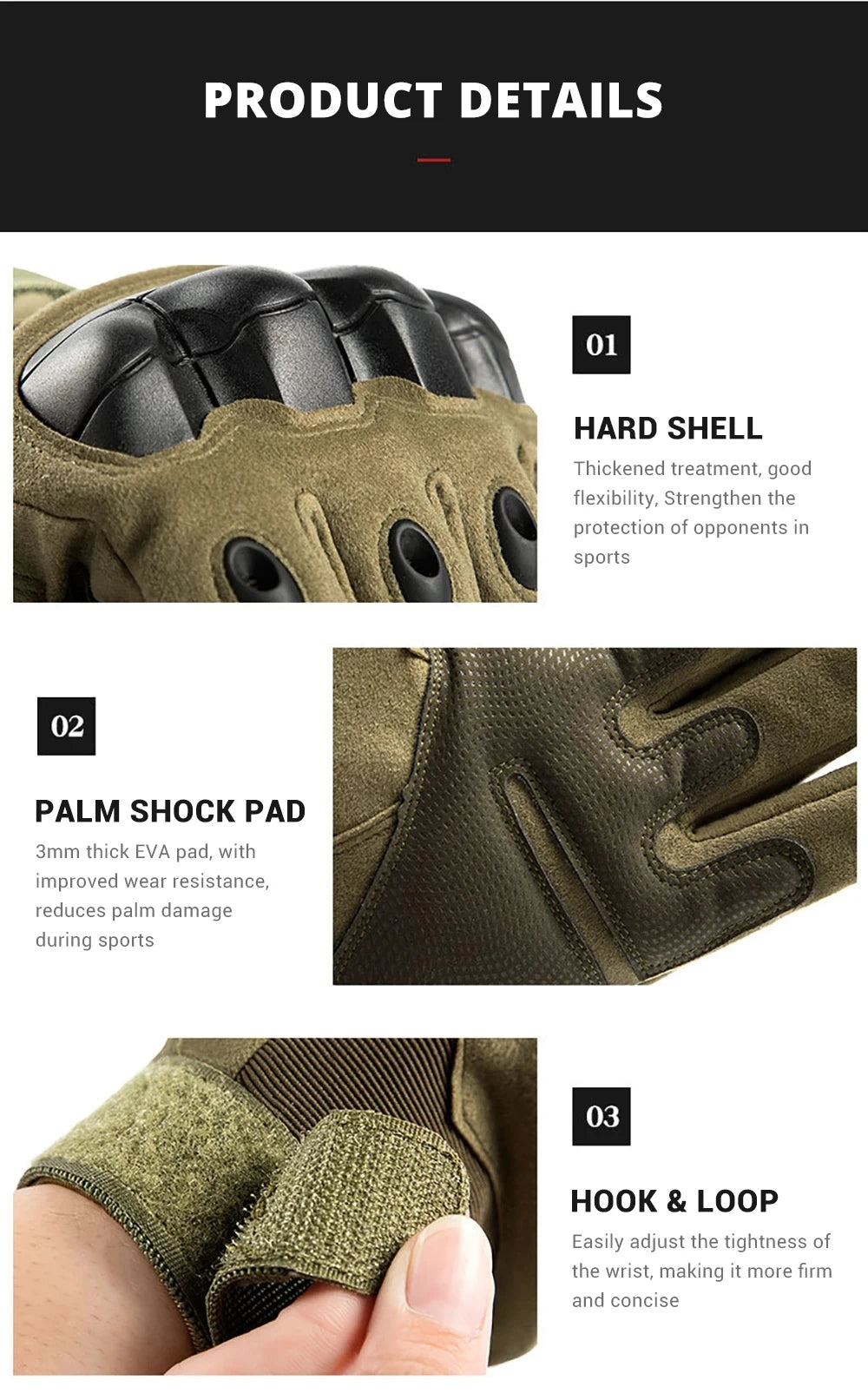 Touch Screen Motorcycle Gloves  Spring Summer Breathable Full Finger Motorbike Riding Moto Gloves for Motocross