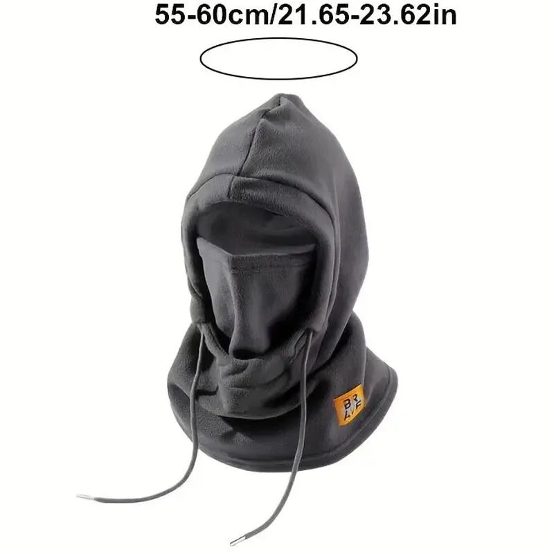 Gorro térmico de invierno con máscara y calentador de cuello, pasamontañas 3 en 1 a prueba de viento para hombres y mujeres, gorro con máscara para ciclismo y protección contra el frío