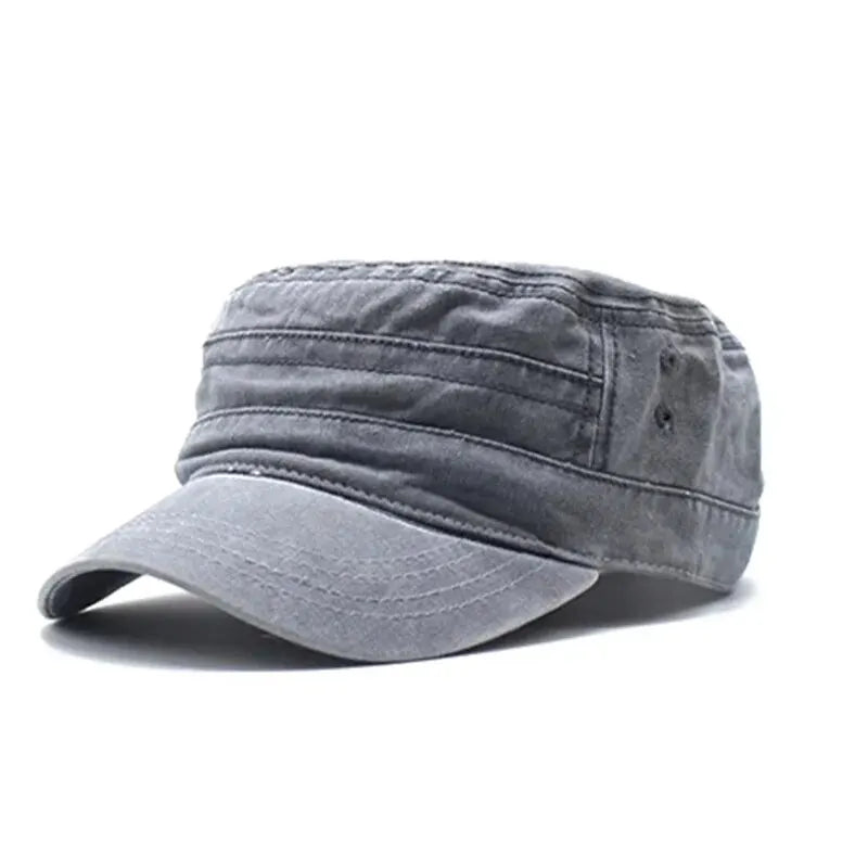 Gorra retro de pescador para hombre, estilo vintage de mezclilla lavada, gorra de visera plana para cabeza grande, estilo casual para exteriores, combinación moderna de estilo europeo y estadounidense para mujer