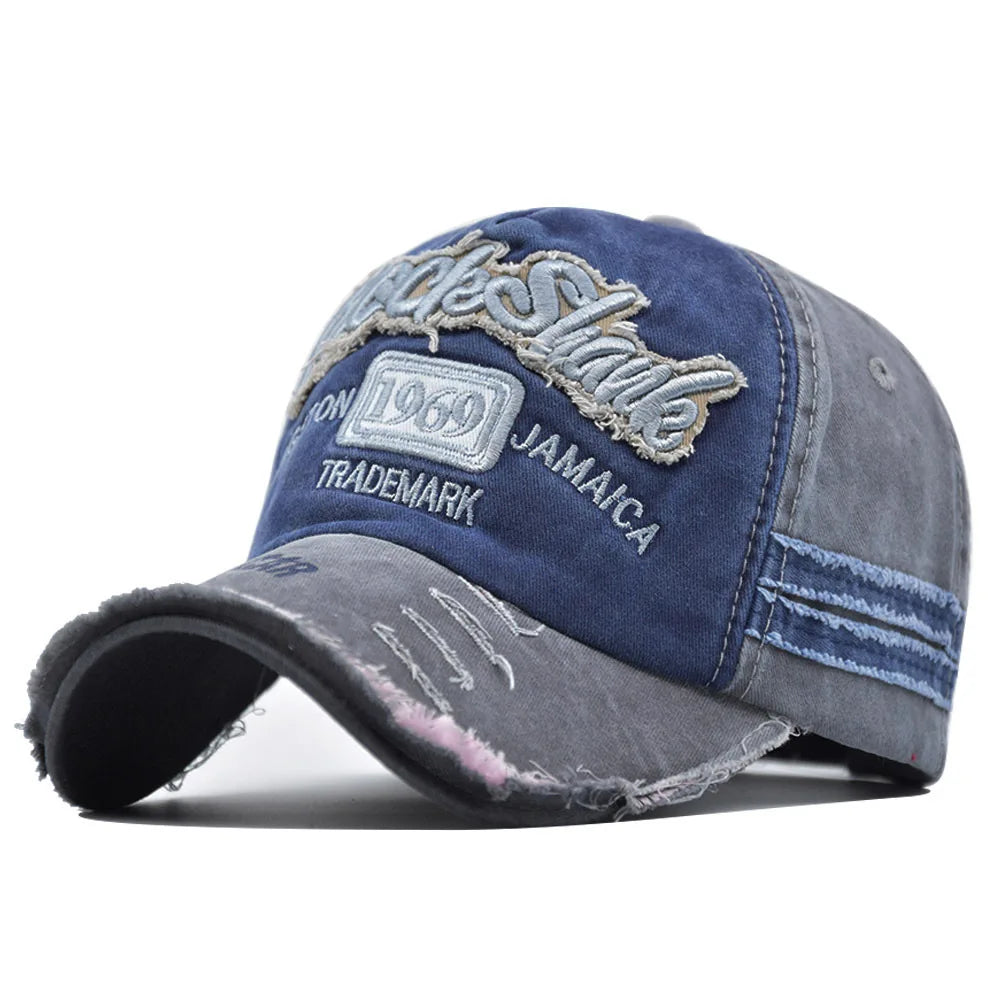 Gorra de béisbol de algodón lavado 1969 con bordado para mujer y hombre, visera deportiva, gorra vintage snapback, sombrero unisex, gorra estilo dad hat para jóvenes.