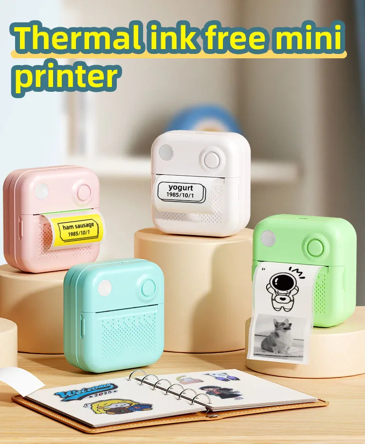 Papel adhesivo térmico para impresora portátil Dolewa D3, minipresora de etiquetas, impresora para imprimir errores y fotos.