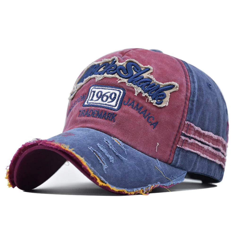 Gorra de béisbol de algodón lavado 1969 con bordado para mujer y hombre, visera deportiva, gorra vintage snapback, sombrero unisex, gorra estilo dad hat para jóvenes.