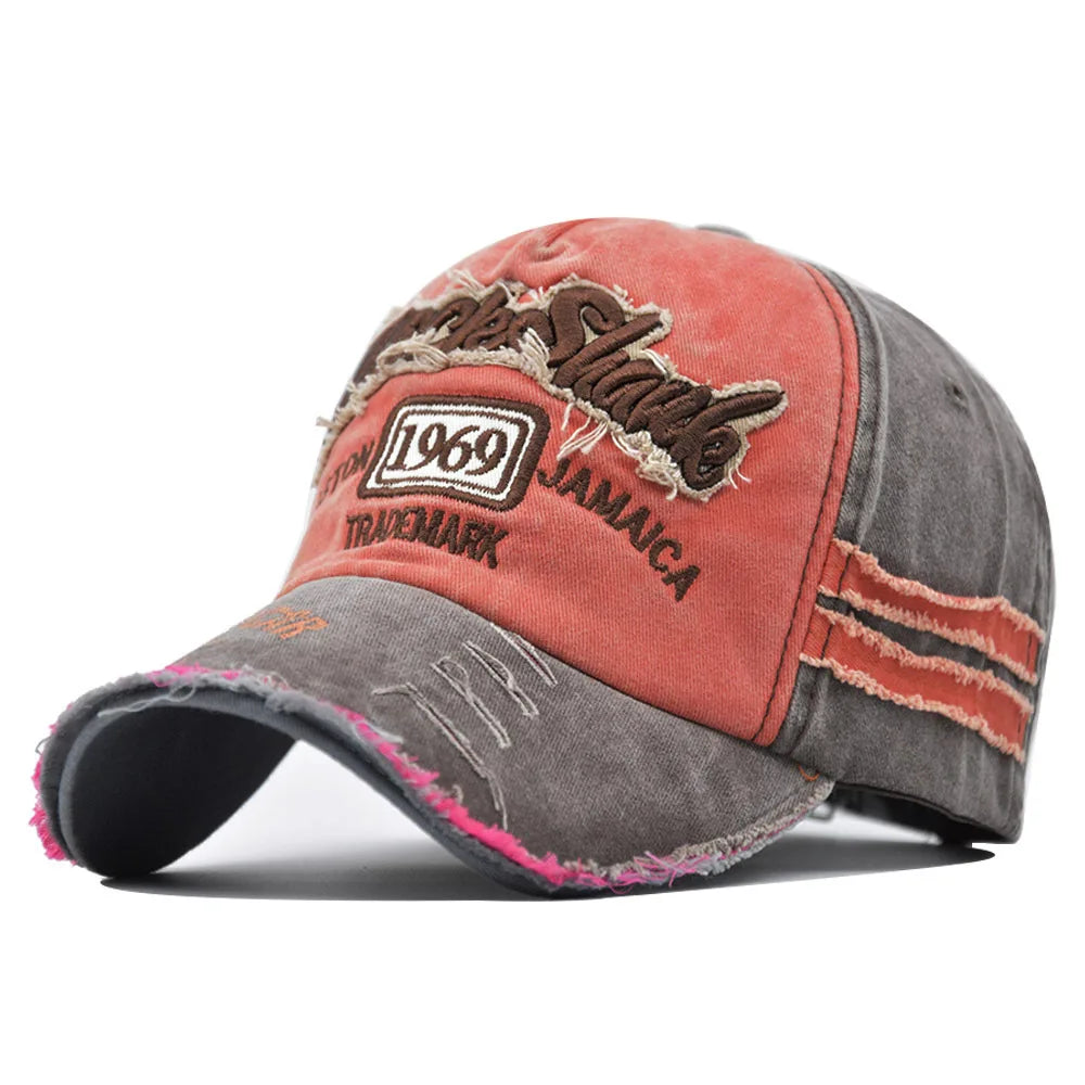 Gorra de béisbol de algodón lavado 1969 con bordado para mujer y hombre, visera deportiva, gorra vintage snapback, sombrero unisex, gorra estilo dad hat para jóvenes.