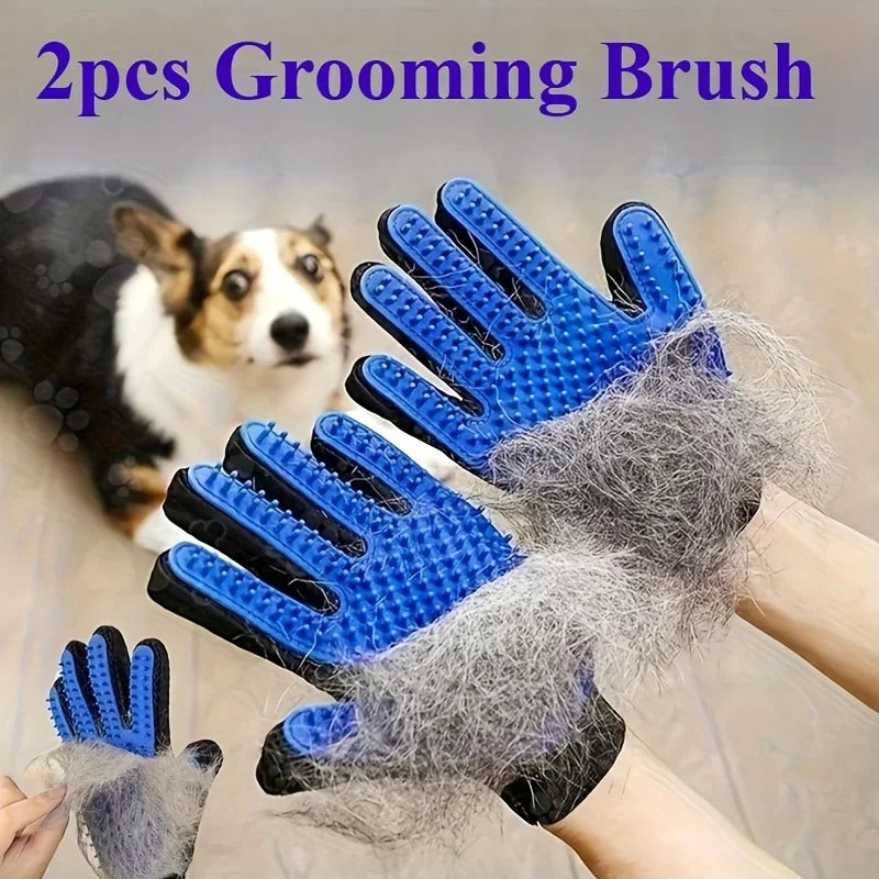 Guante quitapelos para perros y gatos | Masaje, limpieza y cepillado 6 colores