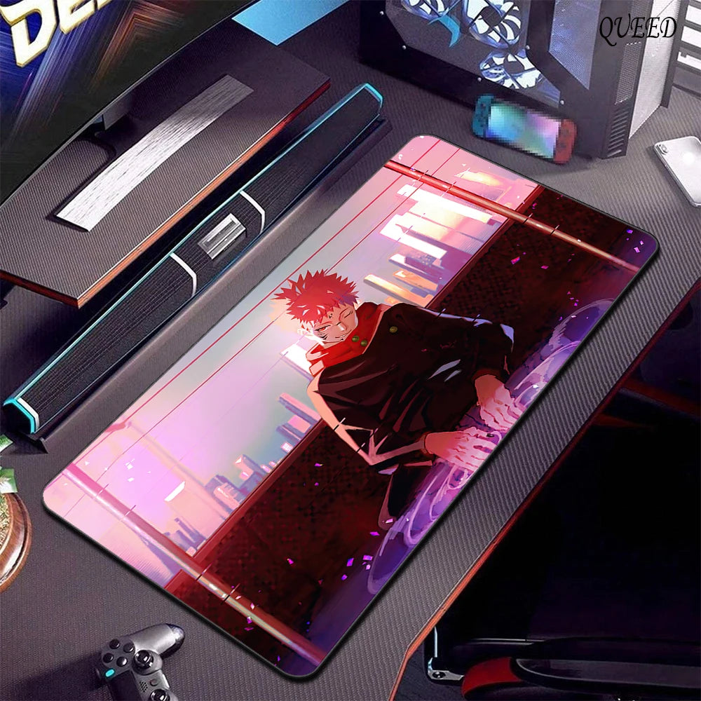 Mousepad Gamer XL Jujutsu Kaisen — Gojo Satoru | Antideslizante Bordes Cosidos