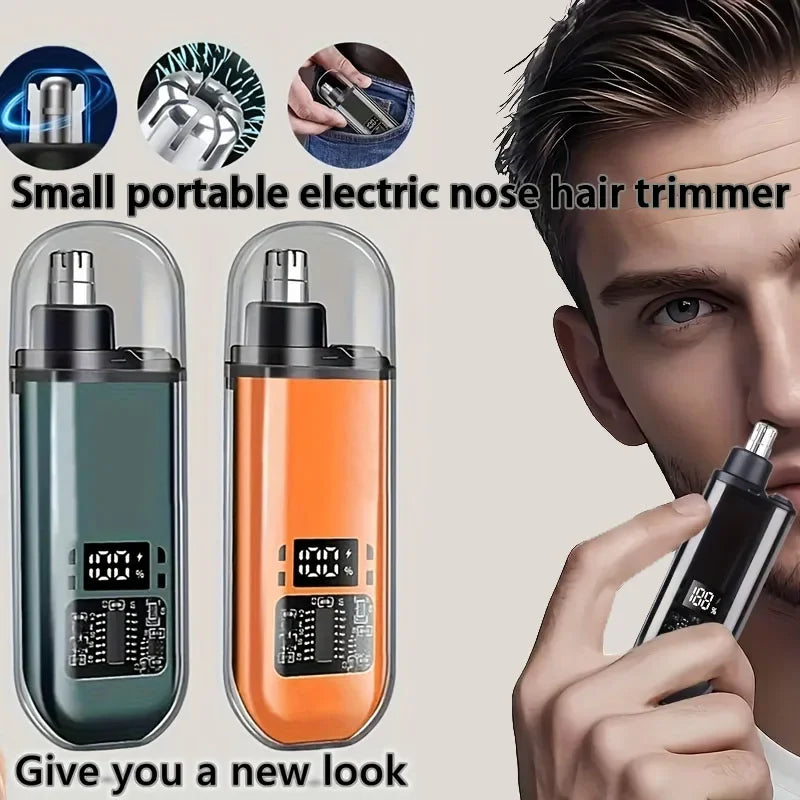 Portable small nose hair trimmer, men's nose hair shaver, car mounted household multifunctional nose hair trimmer
