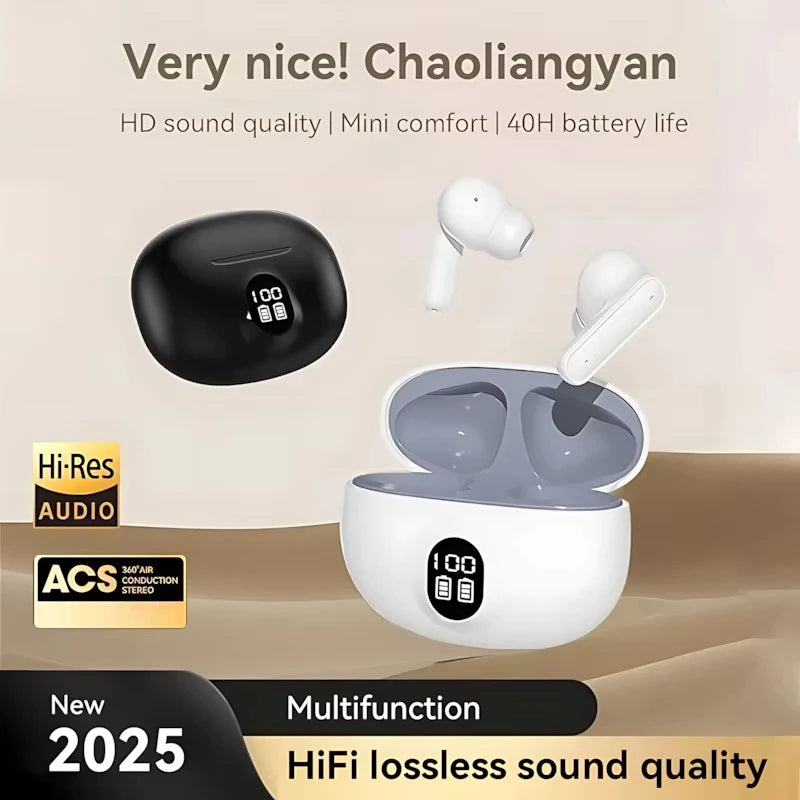 Wireless Bluetooth Headphones Built-in HD Mic Noise Isolation Large Battery for Extended Playtime Ideal for Calls Daily Music