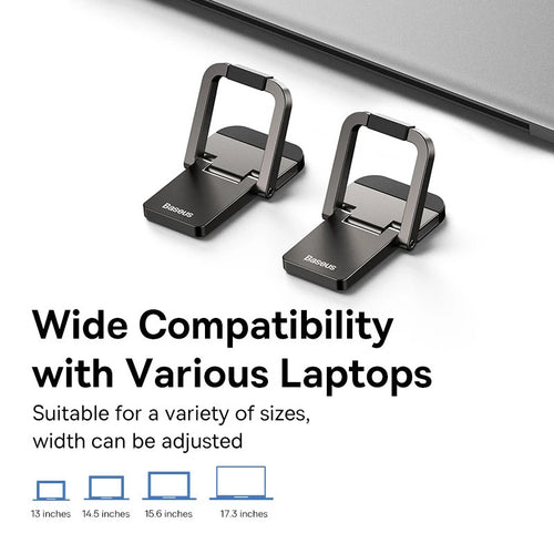 Soporte plegable para portátil Baseus, soporte para teclado de ordenador, mini soportes portátiles para portátil, soporte de aluminio para Macbook y portátiles Xiaomi