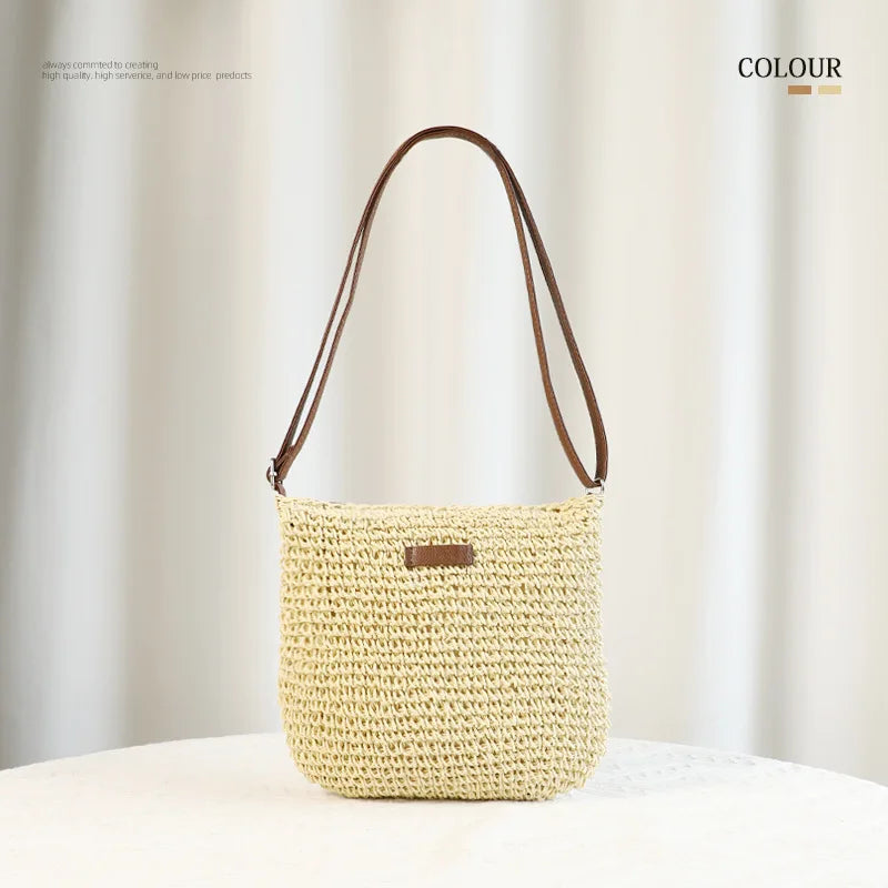Sombrero de paja coreano para playa, visera de verano para mujer, sombrero de pescador, tejido a mano, sombrero Panamá, sombrero de sol para chica.