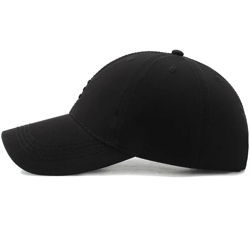 Gorra de béisbol de moda con parte superior suave, 4 colores, para deportes al aire libre, estilo casual, de algodón, tipo snapback para hombres y mujeres, diseño de gorra de papá con tres barras