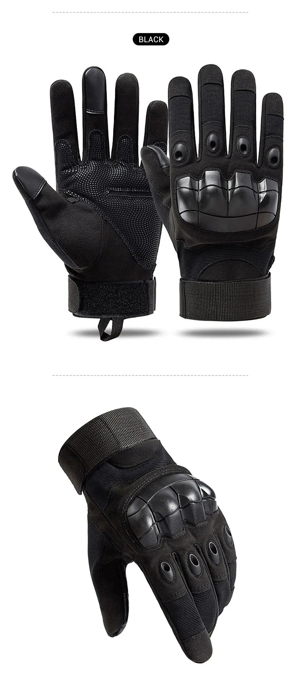Touch Screen Motorcycle Gloves  Spring Summer Breathable Full Finger Motorbike Riding Moto Gloves for Motocross
