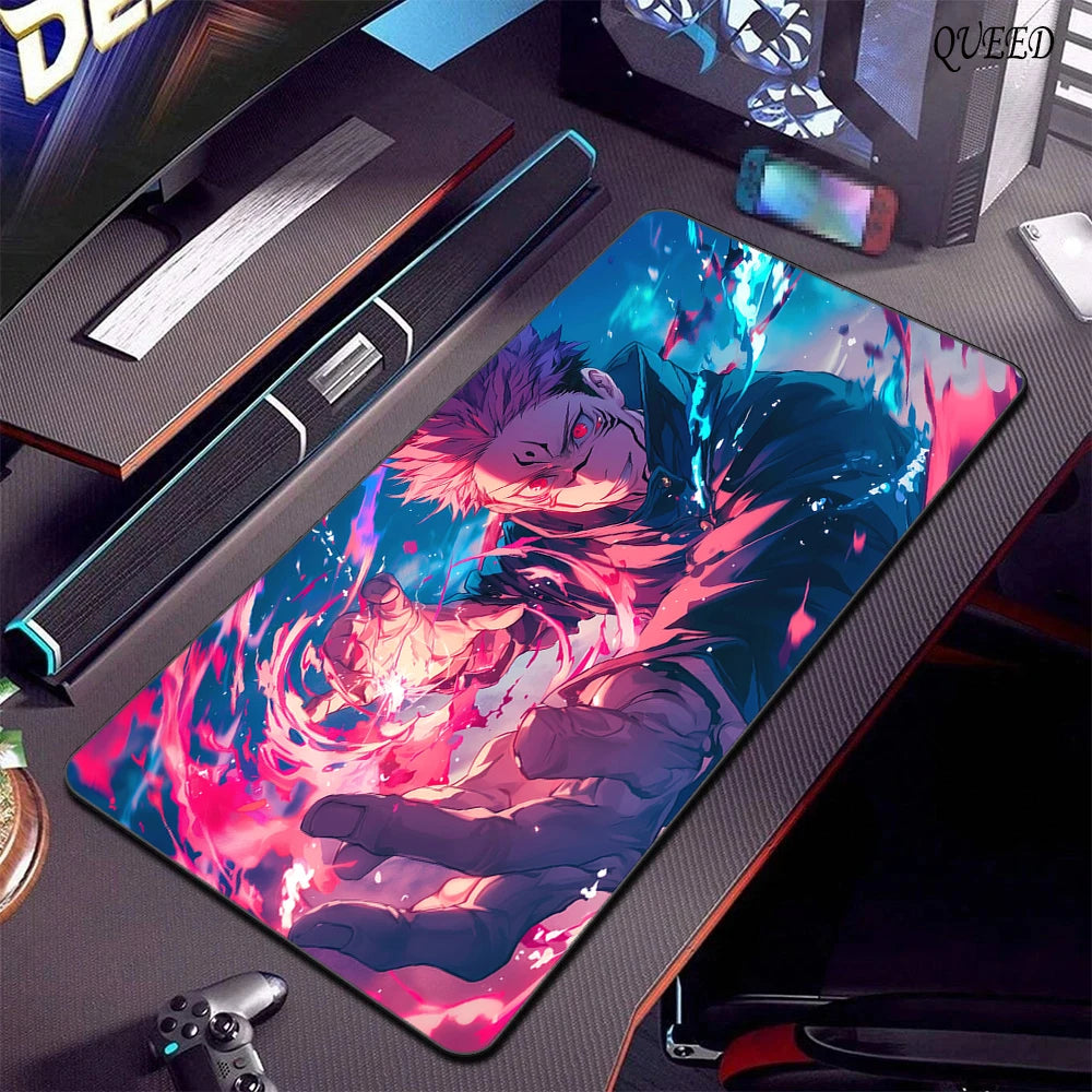 Mousepad Gamer XL Jujutsu Kaisen — Gojo Satoru | Antideslizante Bordes Cosidos