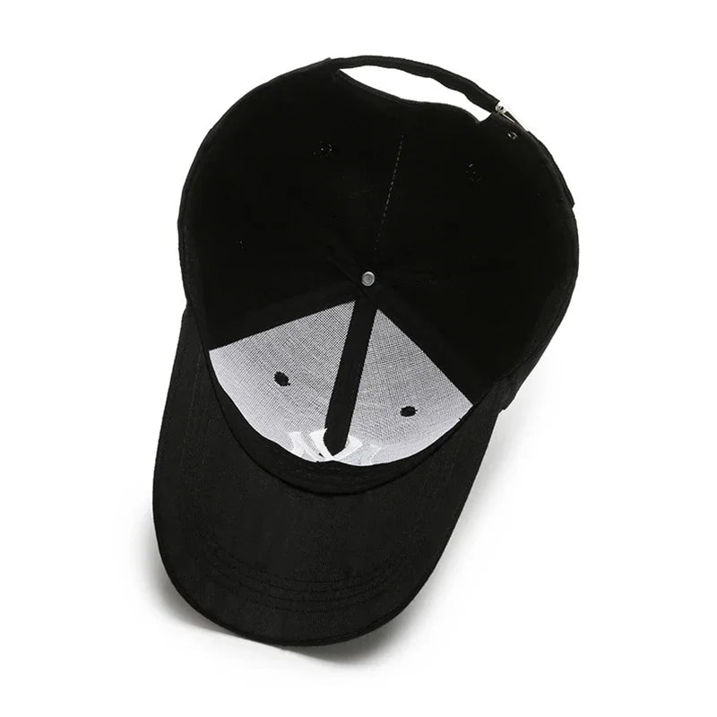 1PC Gorra de béisbol casual unisex con letras bordadas, gorro hip-hop, gorra de camionero ajustable para primavera y otoño, gorra con protección solar para exteriores