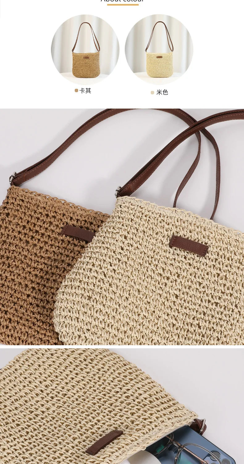 Sombrero de paja coreano para playa, visera de verano para mujer, sombrero de pescador, tejido a mano, sombrero Panamá, sombrero de sol para chica.