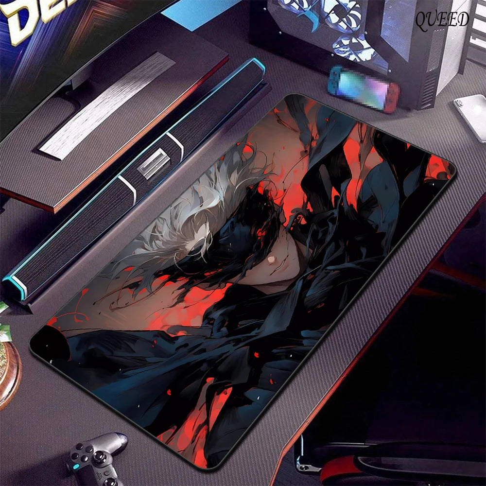 Mousepad Gamer XL Jujutsu Kaisen — Gojo Satoru | Antideslizante Bordes Cosidos
