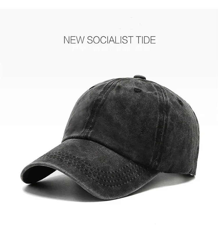 Gorra de béisbol de algodón para mujer y hombre, estilo snapback, color sólido, para otoño e invierno, gorra casual de estilo vintage, simple, para exteriores