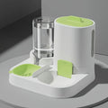 Dispensador de agua y comedero automático por gravedad para gatos, 1 unidad - Diseño de una sola pieza, gran capacidad y a prueba de derrames