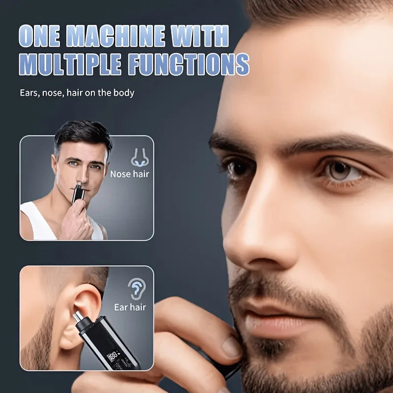 Portable small nose hair trimmer, men's nose hair shaver, car mounted household multifunctional nose hair trimmer