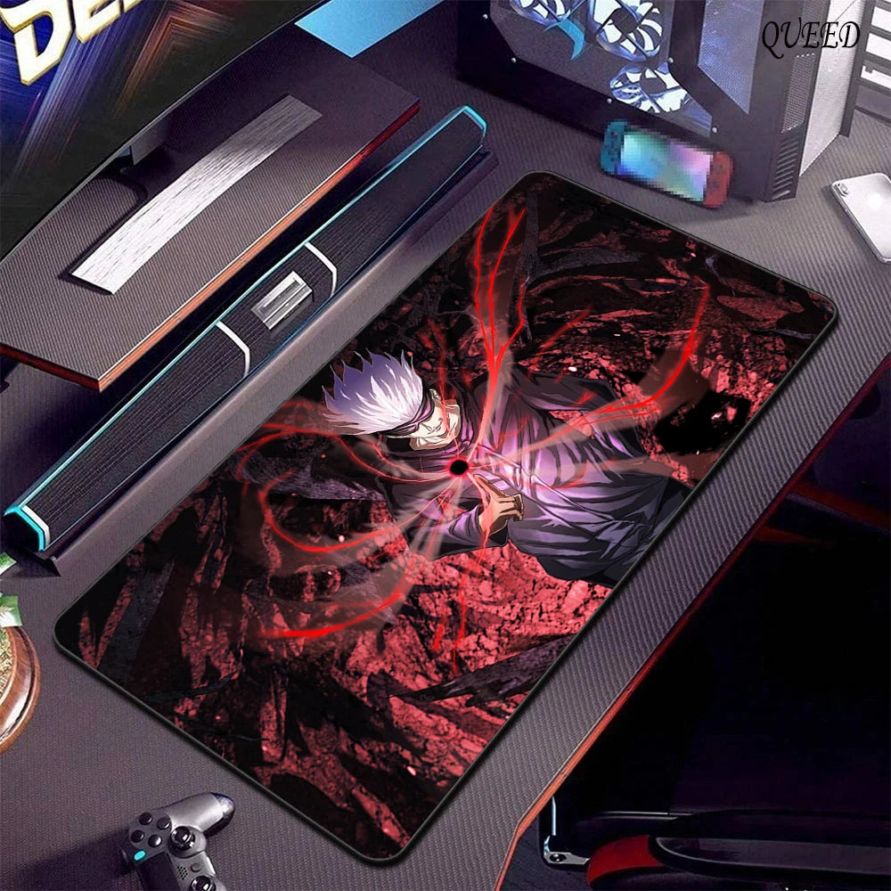 Mousepad Gamer XL Jujutsu Kaisen — Gojo Satoru | Antideslizante Bordes Cosidos