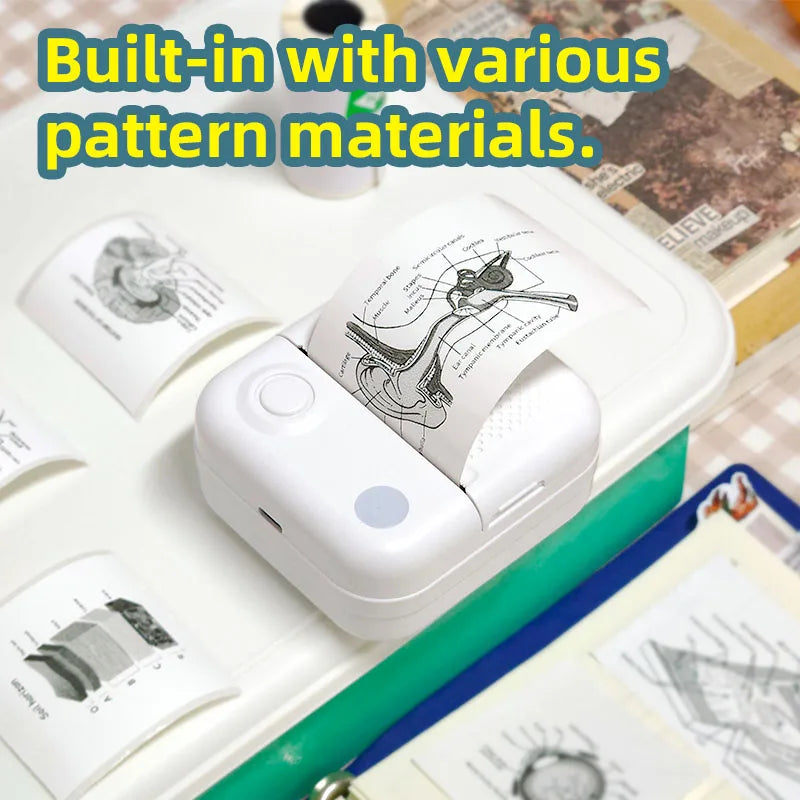 Papel adhesivo térmico para impresora portátil Dolewa D3, minipresora de etiquetas, impresora para imprimir errores y fotos.
