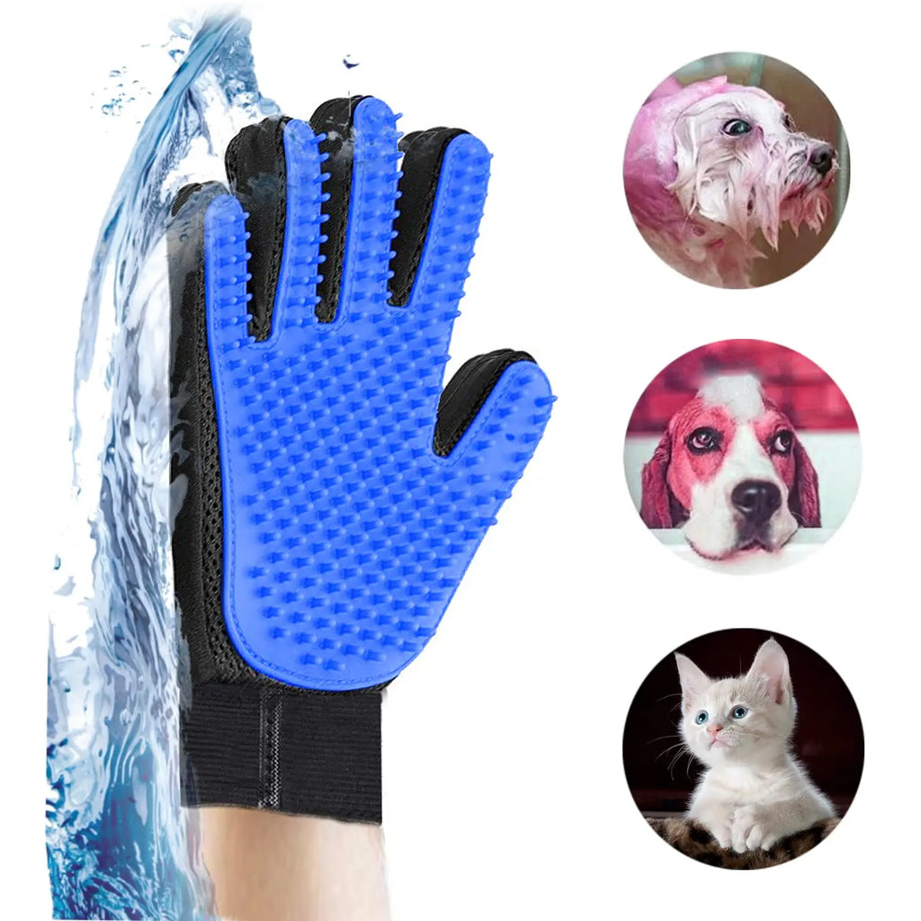Guante quitapelos para perros y gatos | Masaje, limpieza y cepillado 6 colores