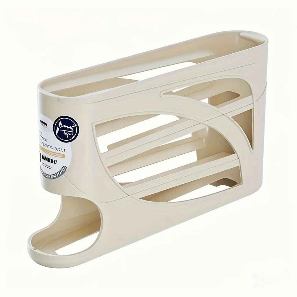 Organizador de huevos de 3 niveles para refrigerador, capacidad para 24 huevos, estante de almacenamiento y caja organizadora de gran capacidad para cocina y nevera