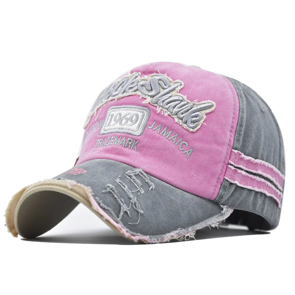 Gorra de béisbol de algodón lavado 1969 con bordado para mujer y hombre, visera deportiva, gorra vintage snapback, sombrero unisex, gorra estilo dad hat para jóvenes.