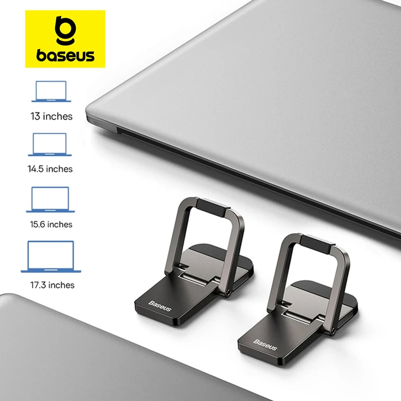 Soporte plegable para portátil Baseus, soporte para teclado de ordenador, mini soportes portátiles para portátil, soporte de aluminio para Macbook y portátiles Xiaomi