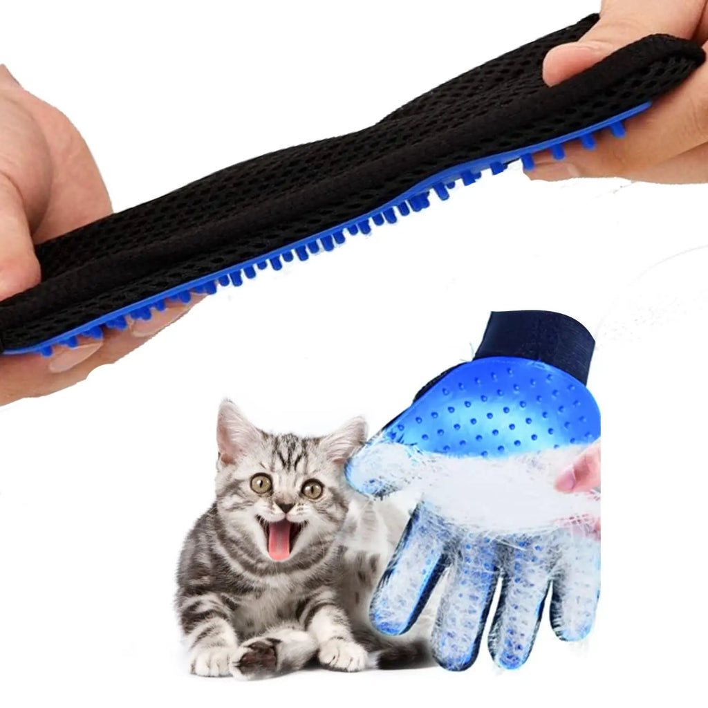 Guante quitapelos para perros y gatos | Masaje, limpieza y cepillado 6 colores
