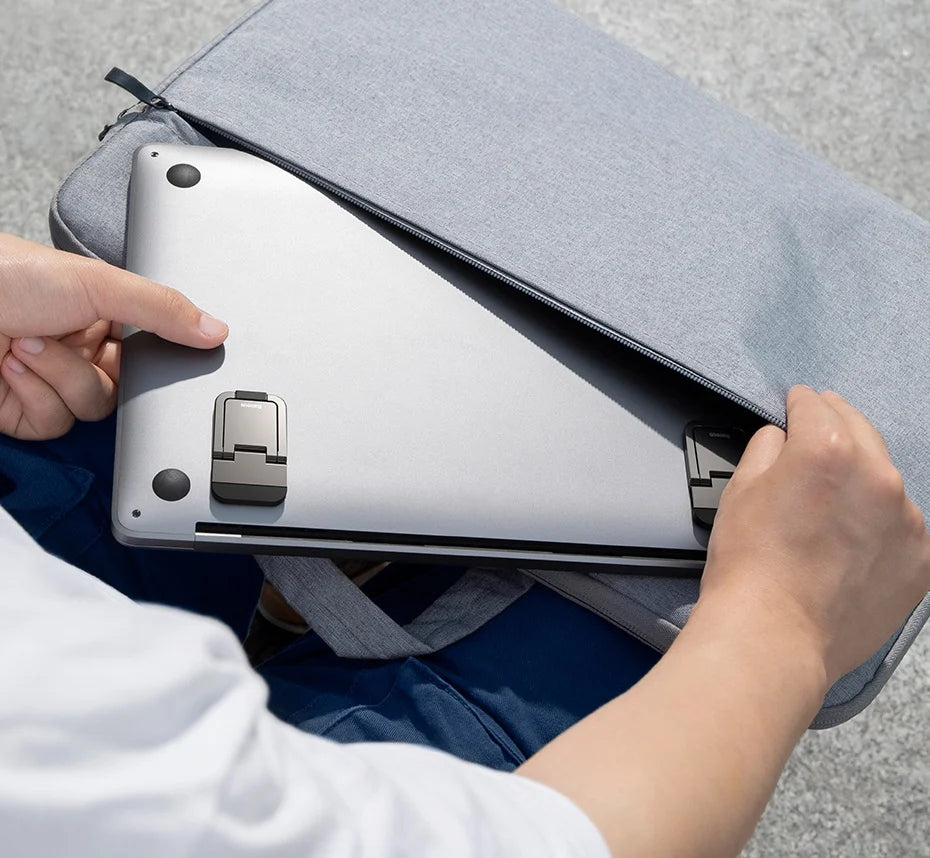 Soporte plegable para portátil Baseus, soporte para teclado de ordenador, mini soportes portátiles para portátil, soporte de aluminio para Macbook y portátiles Xiaomi