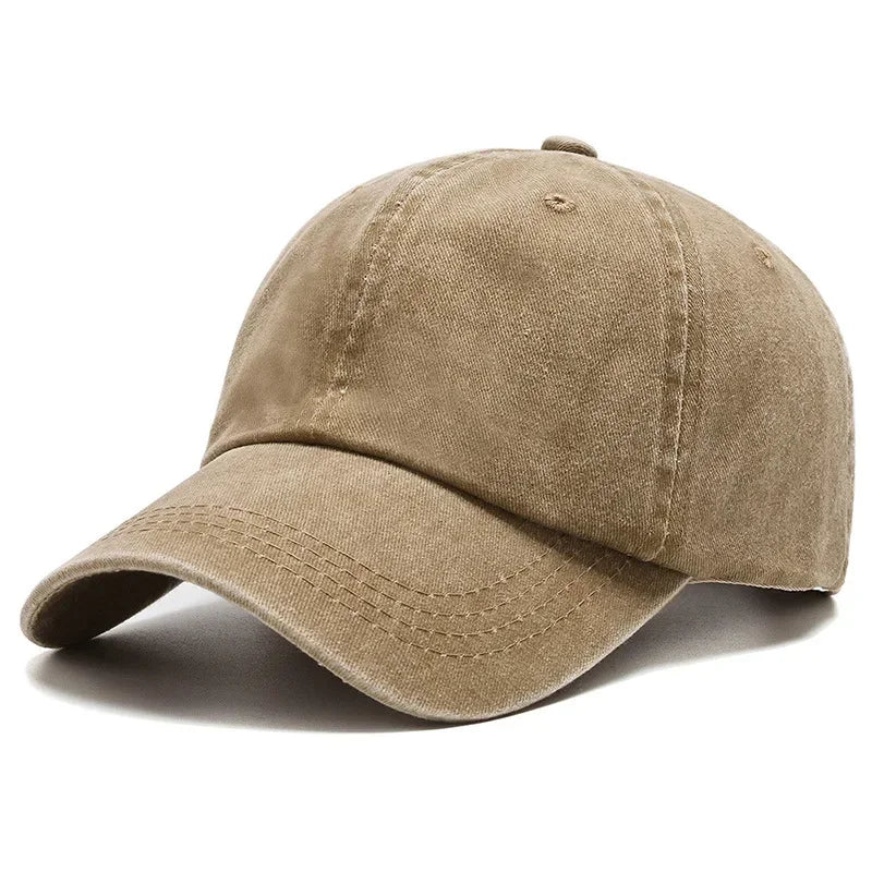 Gorra de béisbol de algodón para mujer y hombre, estilo snapback, color sólido, para otoño e invierno, gorra casual de estilo vintage, simple, para exteriores