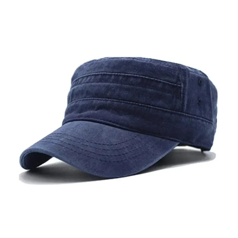 Gorra retro de pescador para hombre, estilo vintage de mezclilla lavada, gorra de visera plana para cabeza grande, estilo casual para exteriores, combinación moderna de estilo europeo y estadounidense para mujer